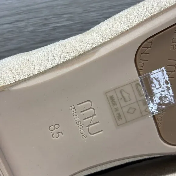 MUSSHOE Loafers for Women Comfortable Pointed Toe SIZE 8.5 Tan Casual Formal - Picture 12 of 12